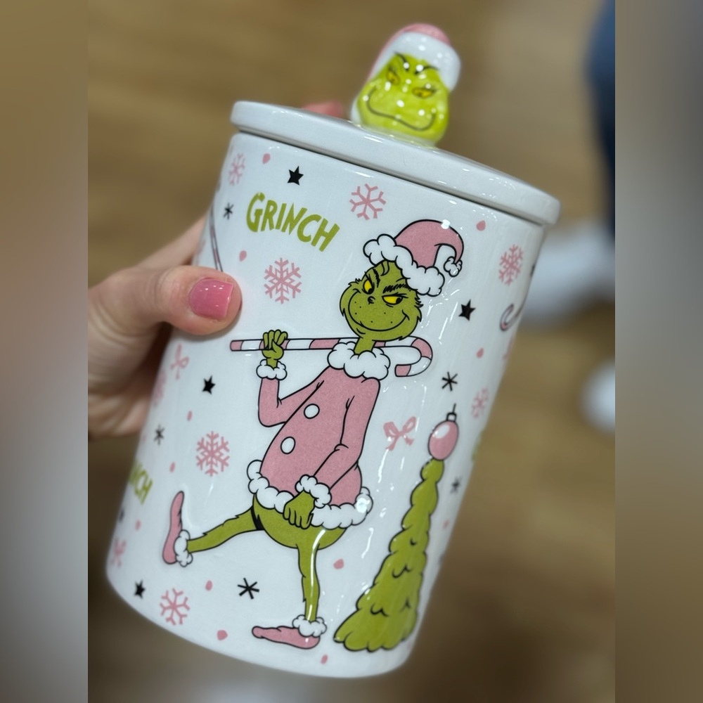 Grinch Christmas Cookie Jar